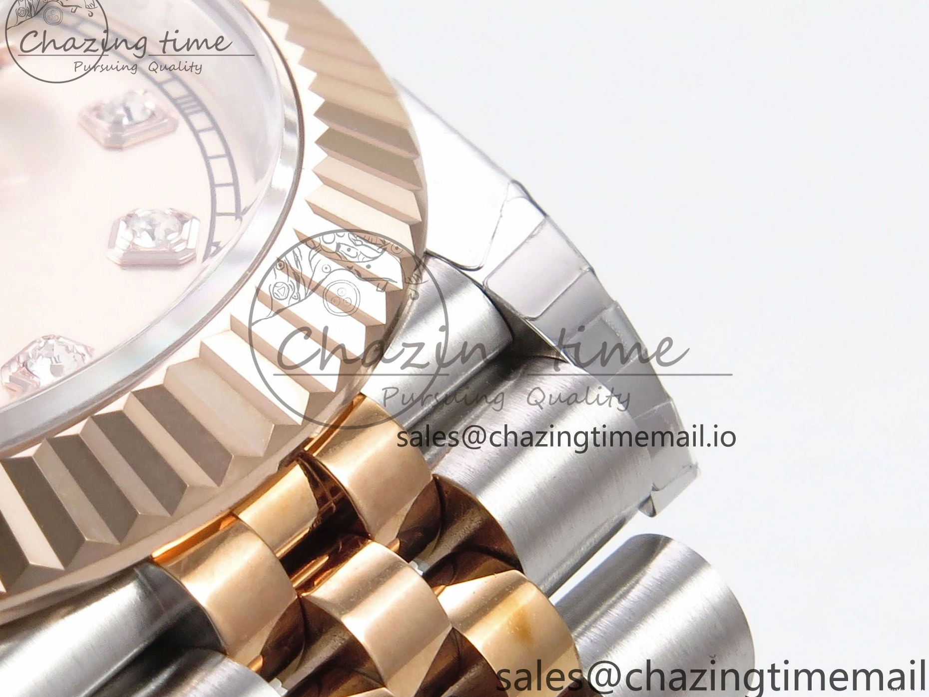 0208 DateJust 41 126331 EWEF Best Edition RG Diamonds Dial on SS RG Jubilee Bracelet A UrbanChic 999